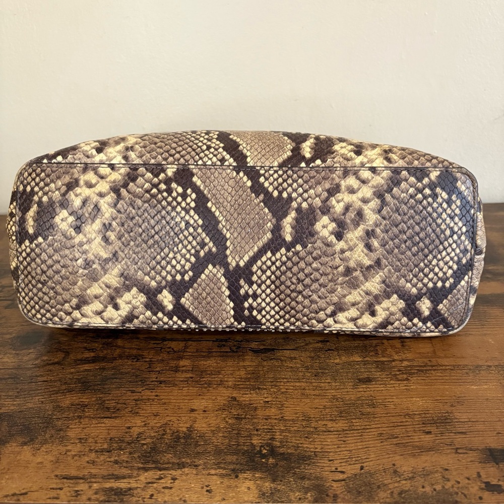 Michael Kors Snake Print Studded Large Tote Bag - Picture 6 of 10